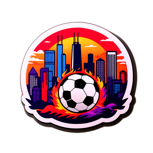 Stiker Liga Sepak Bola Chicago vs Orlando