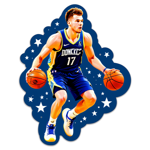 Sticker ni Luka Dončić na Nagtutok ng Basketball