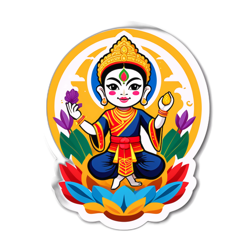 Kulturell rik klistremerke som representerer Thailand