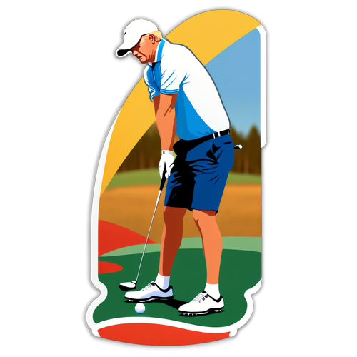 Sticker av Ludvig Åberg som golfspelare