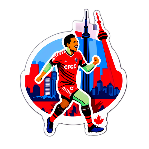 Stiker Pemain Toronto FC Merayakan Gol