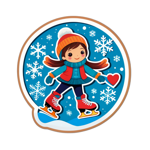 En farverig skøjteveninde