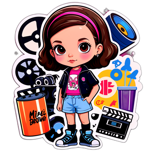 Versi Kartun Comel Millie Bobby Brown
