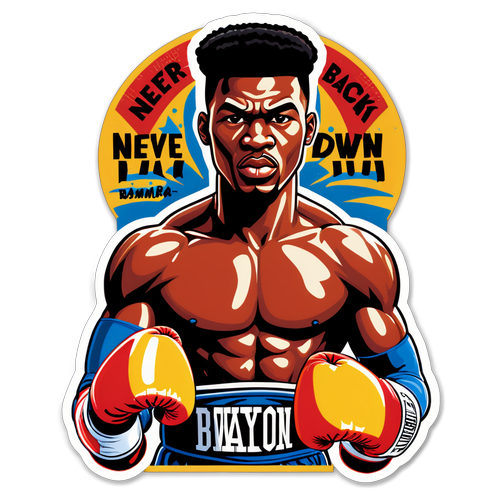 Bold Boxing Spirit Sticker