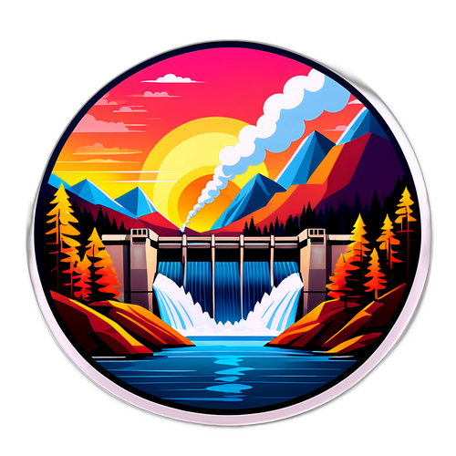 Ілюстрація Канівської гідроелектростанції