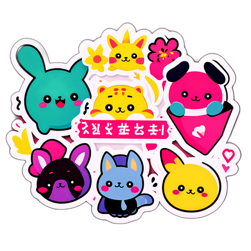 素敵なイラストのステッカー