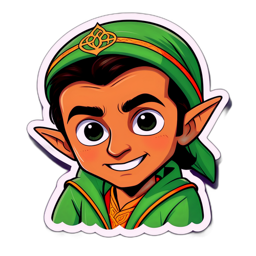 एल्विश यादव का जीवंत कार्टून स्टिकर