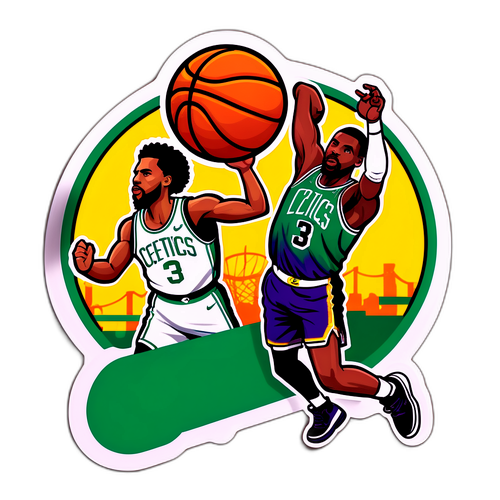 Stiker Rivaliti Bola Keranjang: Lakers dan Celtics