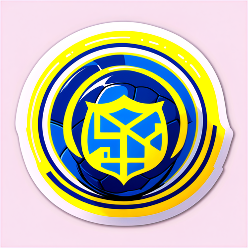 Stiker Emblem Boca Juniors