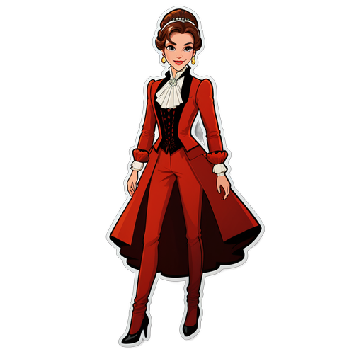 Sticker von Simone Lugner in eleganter Kleidung