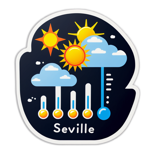 Clima y Sol: Sevilla en un Sticker