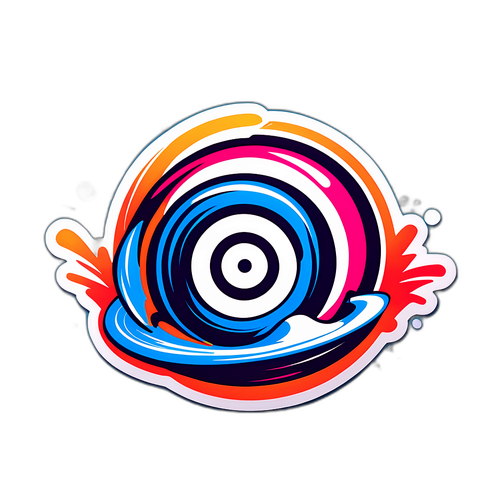 Illustrasjon av curlingsteiner i bevegelse