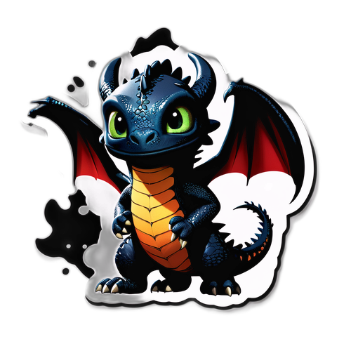 สติกเกอร์มังกรน่ารักจาก How to Train Your Dragon 2