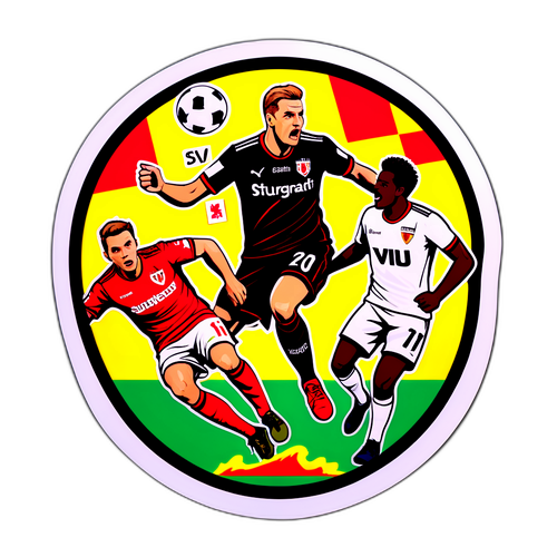 Hình dán bóng đá giữa Leverkusen và Stuttgart