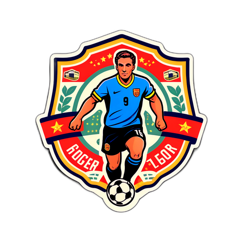 Eski Tarz Futbol Sticker Tasarımı