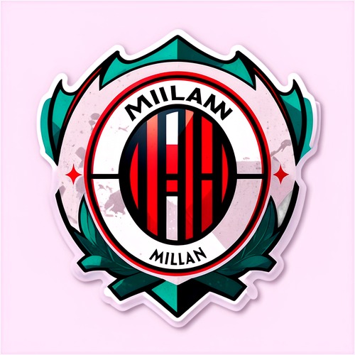 AC Milan Crest with Urban Graffiti Background