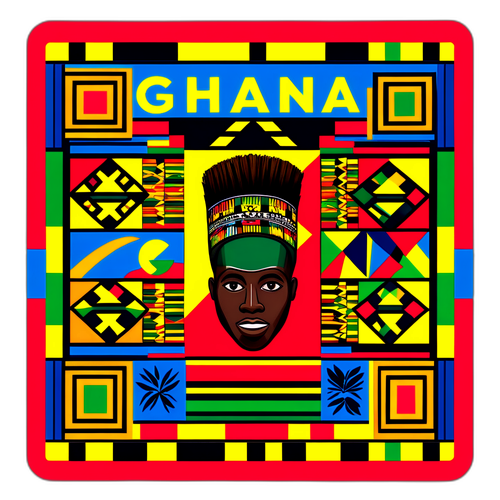 Vibrant Ghanaian Culture Sticker