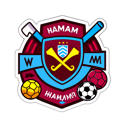 West Ham Logo Eğlenceli Çıkartma