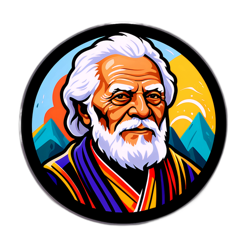 Καλλιτεχνική ερμηνεία του γέροντα, αποτυπώνοντας τη σοφία και την εμπειρία