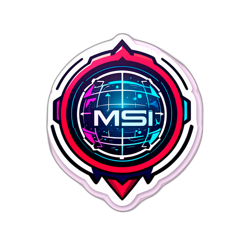 Autocollant futuriste pour MSI 2025