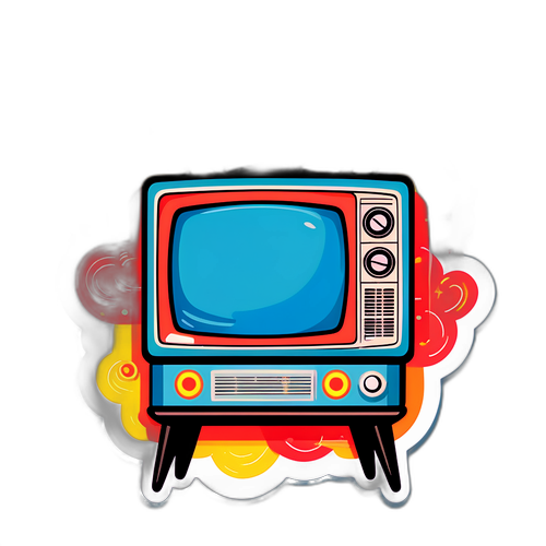 Vintage TV Klistermerke