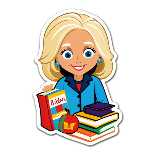 Unlock the Joy of Learning with Jill Biden's Inspiring Sticker!