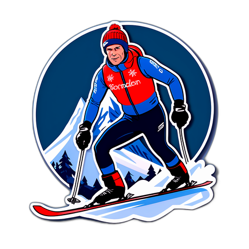 Ole Einar Bjørndalen i Heroisk Positur