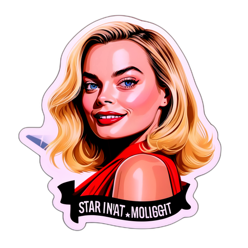 Glamoureuze Sticker van Margot Robbie