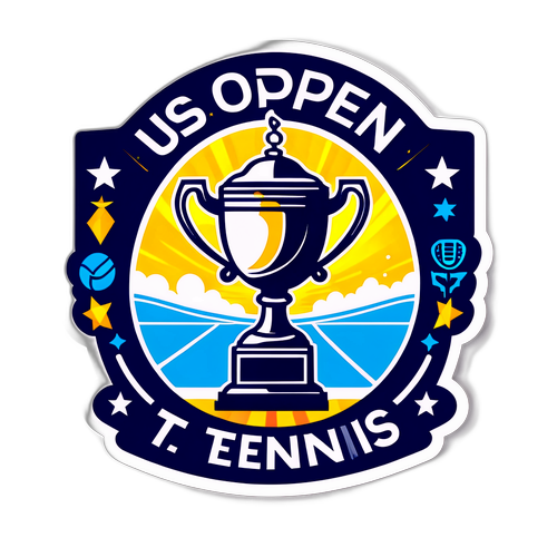 Motivational US Open Tennis Sticker