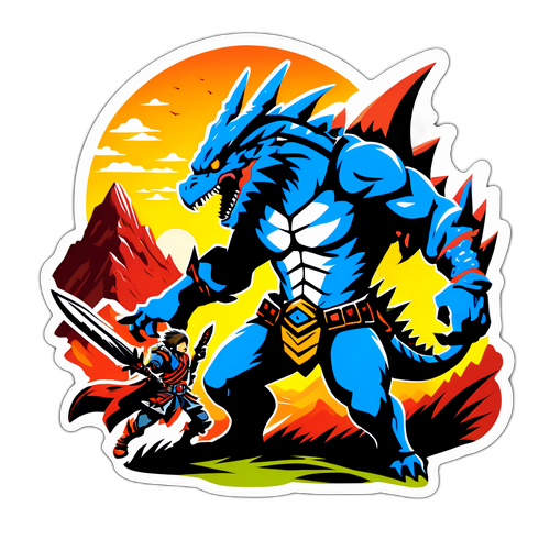 Наклейка с Монстром Охотником