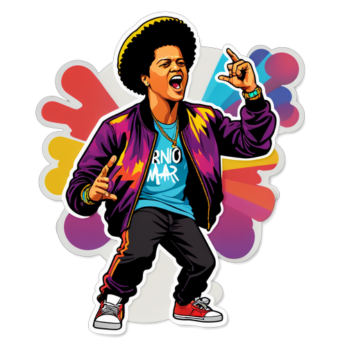 สีสันแห่งจังหวะ! สติ๊กเกอร์ฮิปฮอปสุดเก๋ของ Bruno Mars ที่คุณต้องมี