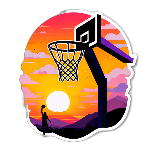 Basketball Hoop Sunset Inspiration