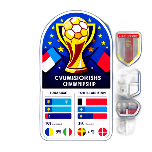 Avrupa Şampiyonası İnfografik Sticker