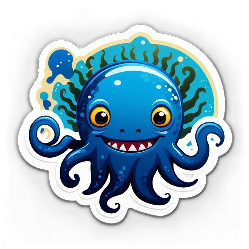 Whimsical Deep-Sea Creature Sticker