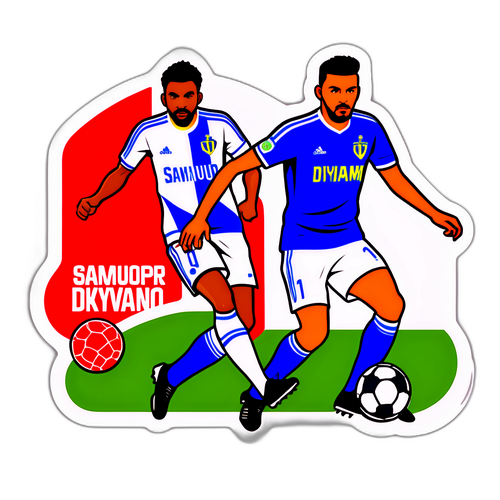 Návrh nálepky Samunspor a Dynamo Kyjev