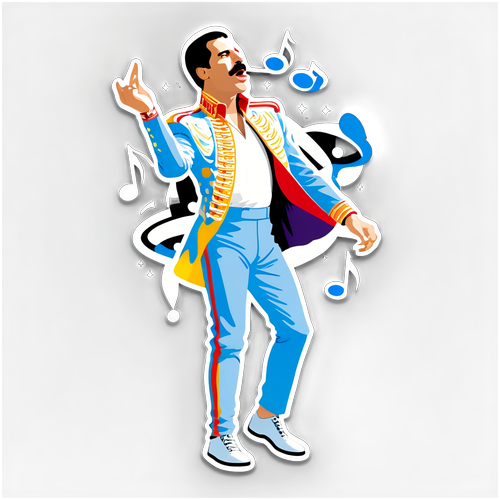 Scoprilo: Il Sticker Incredibile di Freddie Mercury che Stupirà i Tuoi Amici!