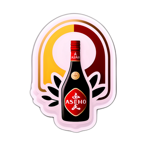 Sticker ya Kisasa ya Alama ya Asahi Diageo