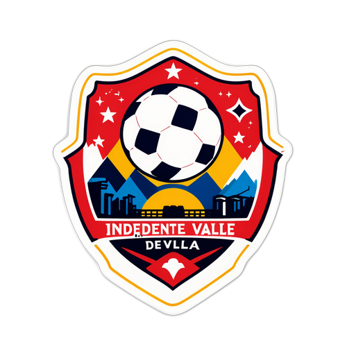 Lively Sticker Design Featuring Independiente del Valle Logo
