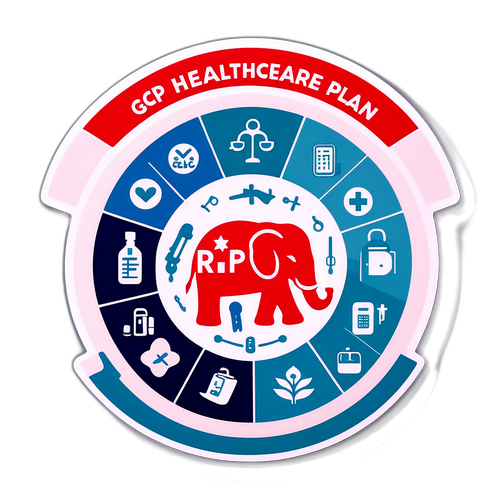 An Informative Sticker Illustrating the GOP Healthcare Plan