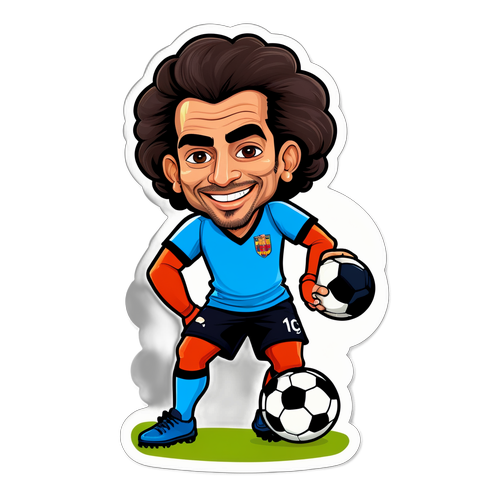 Caricatura Engraçada de Giorgian De Arrascaeta