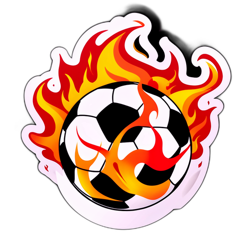 Bolinha de Futebol em Chamas