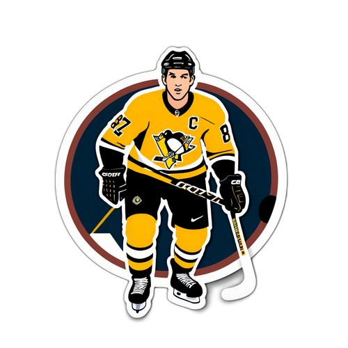 Vintage Sidney Crosby Sticker