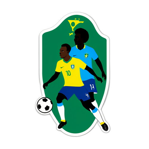 브라질과 세네갈 축구 맞대결 기념 스티커