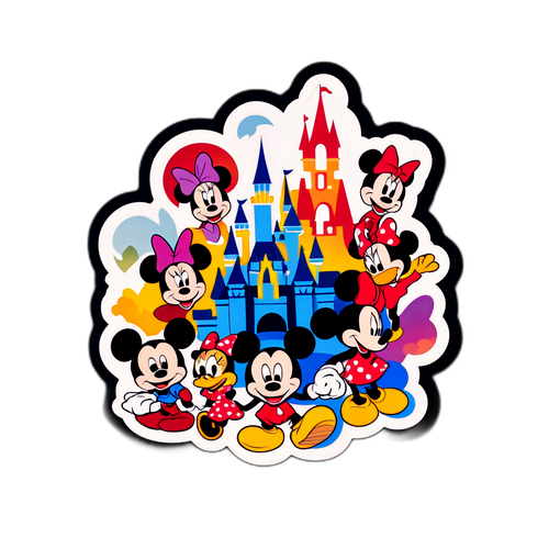 Adesivo Charmoso do Logo da Disney
