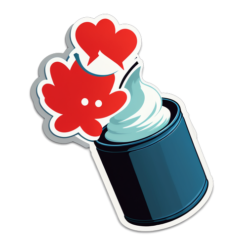 Sticker cu Făcut de Iubire