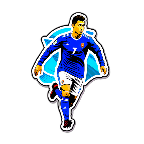 Autocollant inspiré par Cristiano Ronaldo