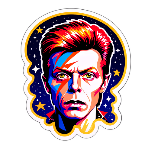 Kosmická nálepka Davida Bowieho