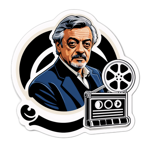 Adesivo artistico di Giancarlo Giannini
