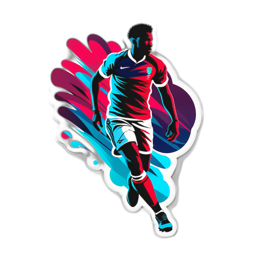Silhouette de Jugador en Movimiento