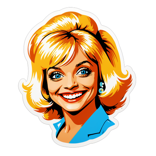 Glad klistermärke av Goldie Hawn